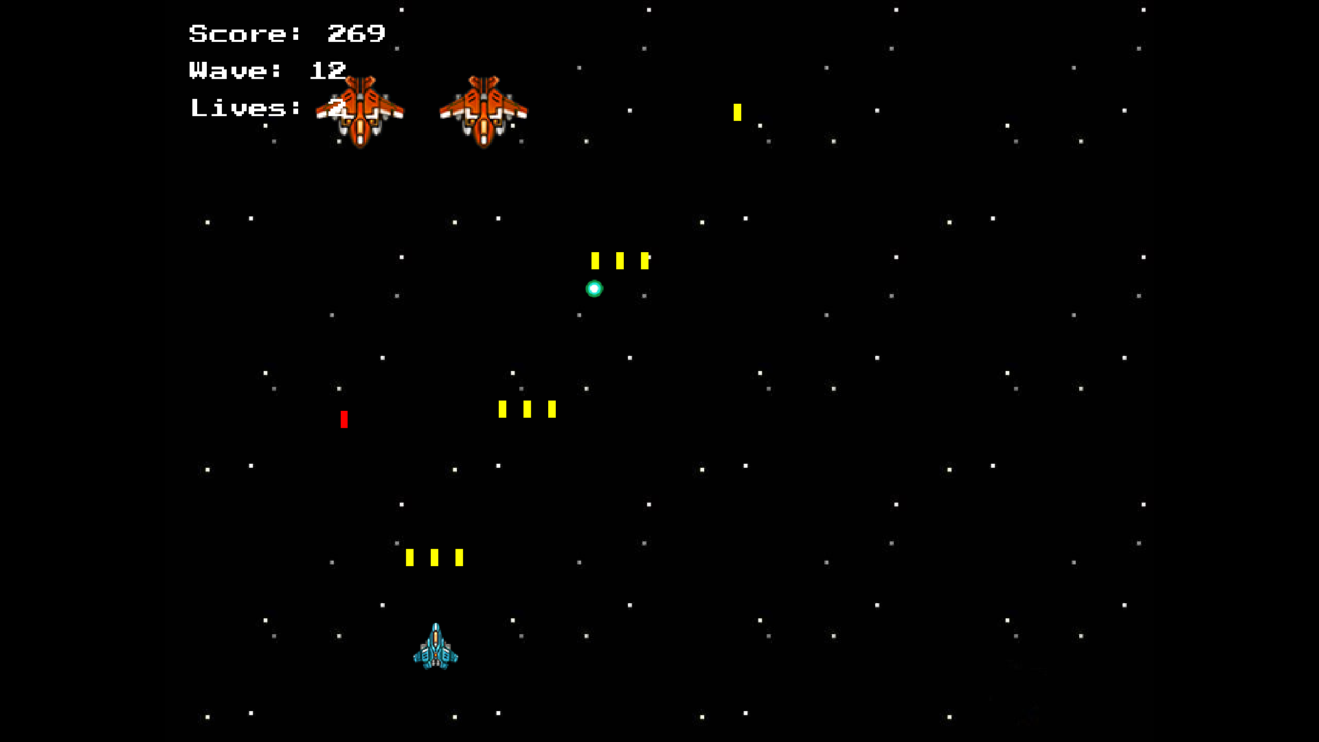 Galaga SDL2 Gameplay Screenshot